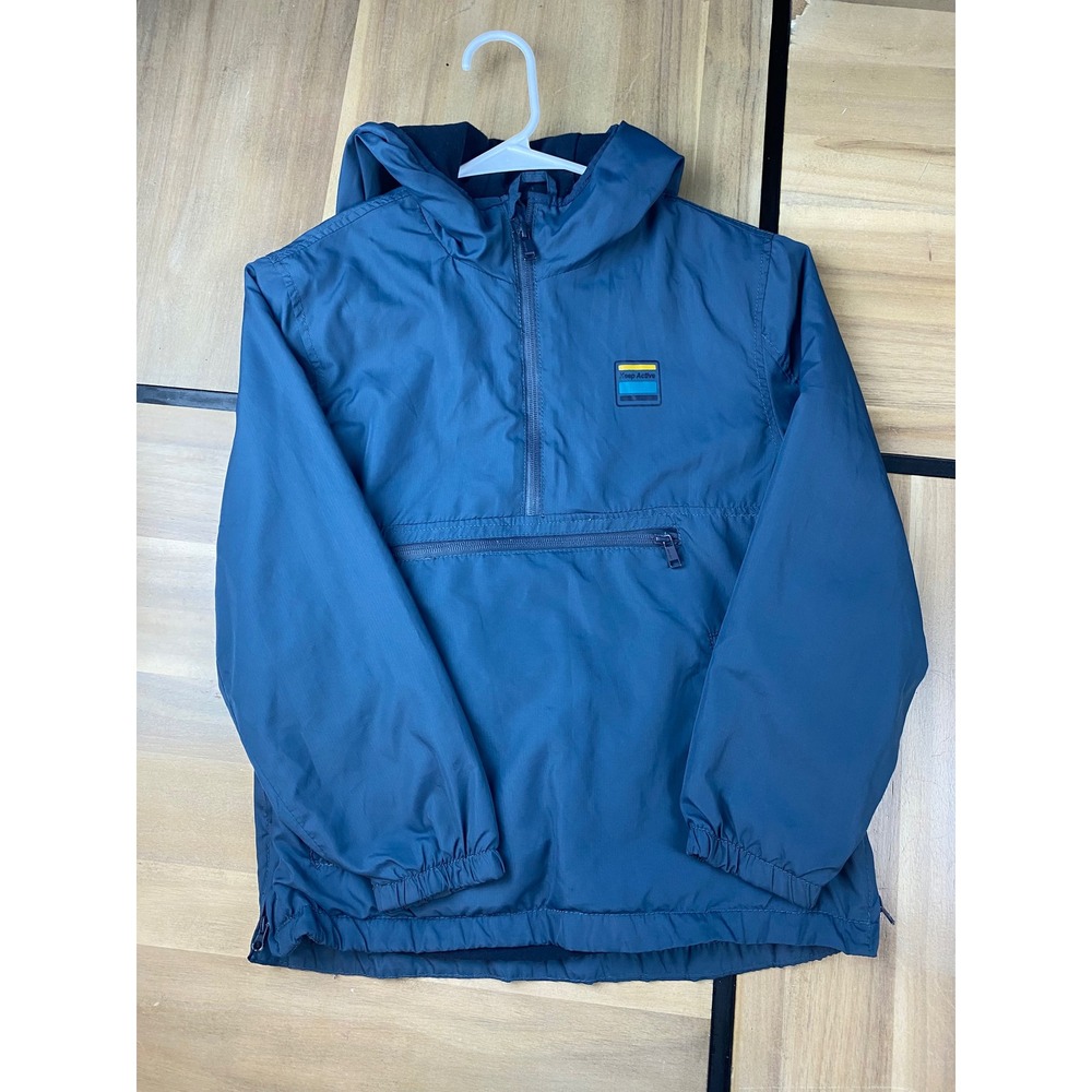 Zara Kids Blue Pullover‎ Anorak Jacket Hooded Size 10/140